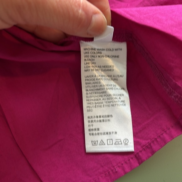 Maeve Pink Ruffle Sleeve Cotton Top - XS - Picture 5 of 5